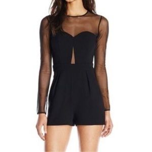 BCBG mesh Bustier romper